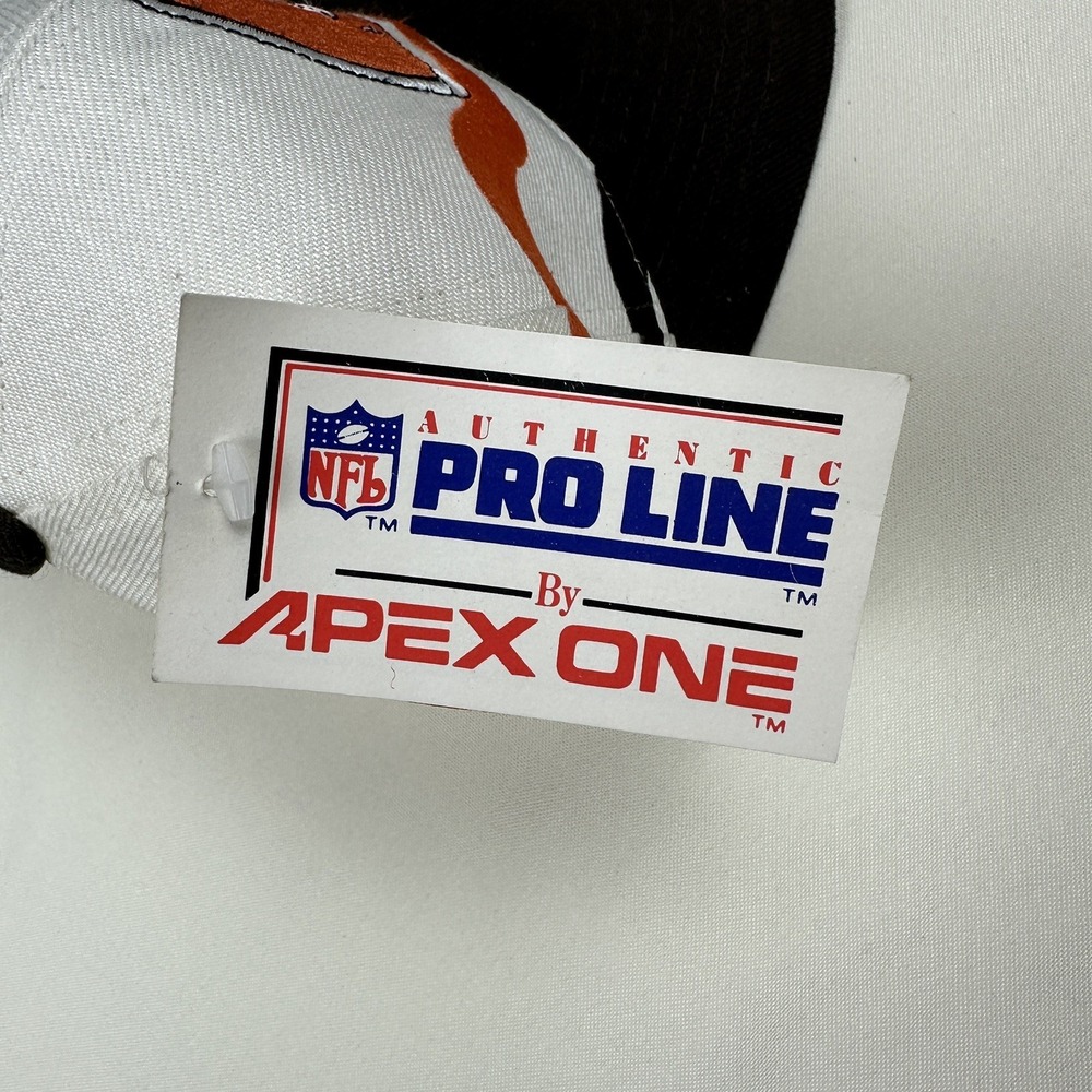 VTG 90s Cleveland Browns Apex One Proline Ribbon Wave NFL Snapback Hat Cap NWT - Picture 7 of 9